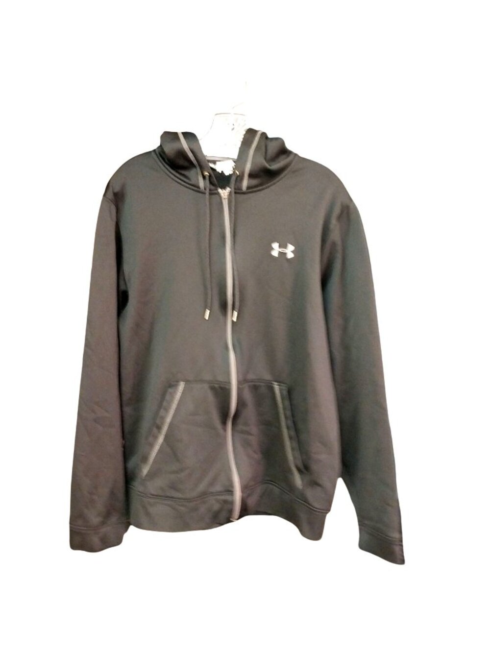 Under Armour Mens Black Full-Zip Hoodie M Loose Fit